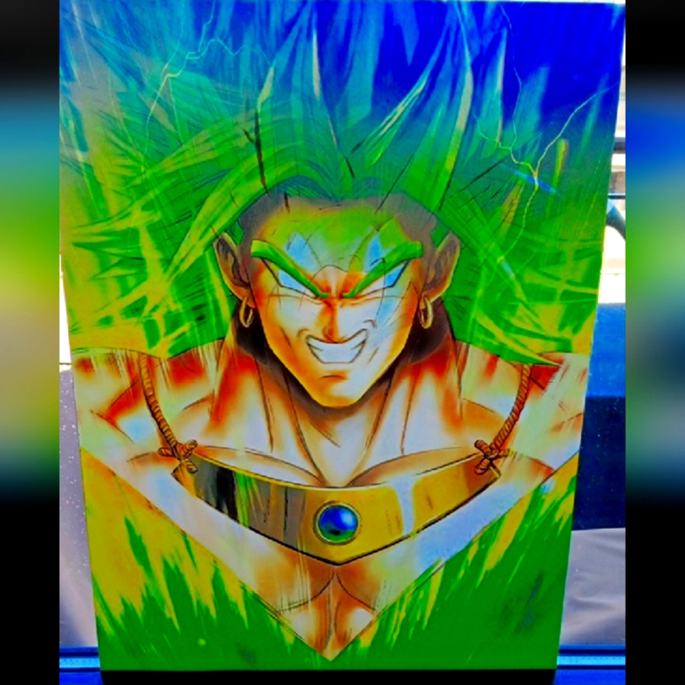Dragon Ball Z Brolly Goku 15 X 12 Lenticular Poster